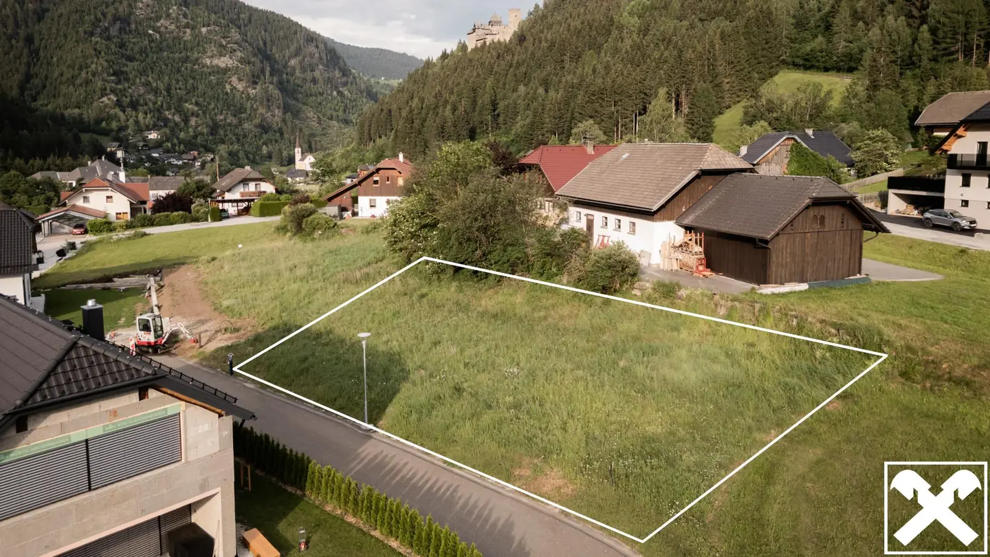 Sonniges Baugrundstück mit Burgblick in ruhiger Lage
