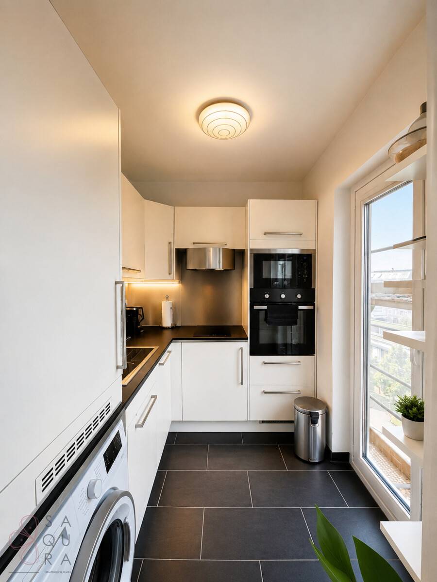 Bright 2-Room Apartment with Western View and Elevator on 6th Floor