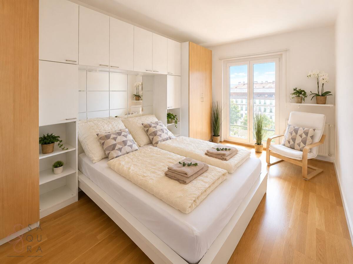 Bright 2-Room Apartment with Western View and Elevator on 6th Floor