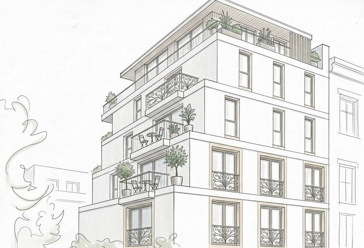 New build apartment with balcony and lift in central location