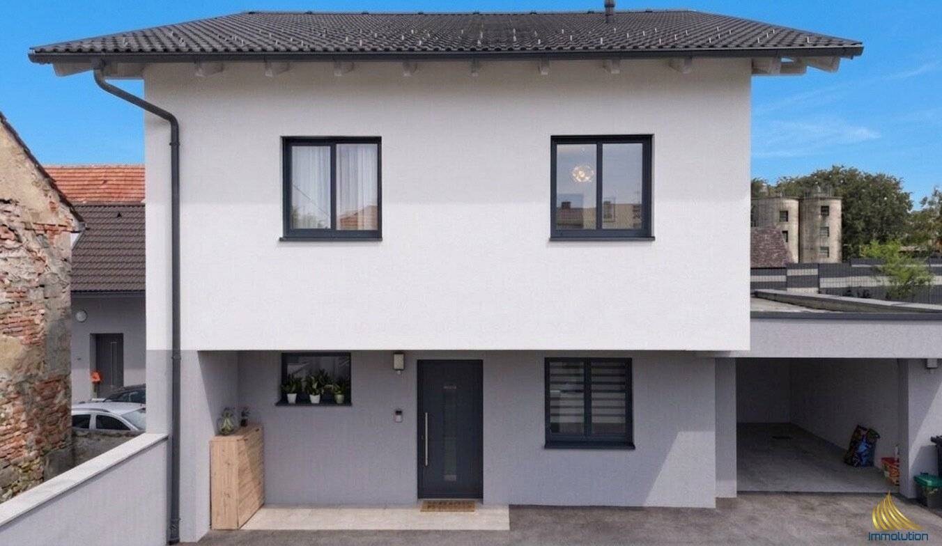 Modern single-family home with terrace and garden