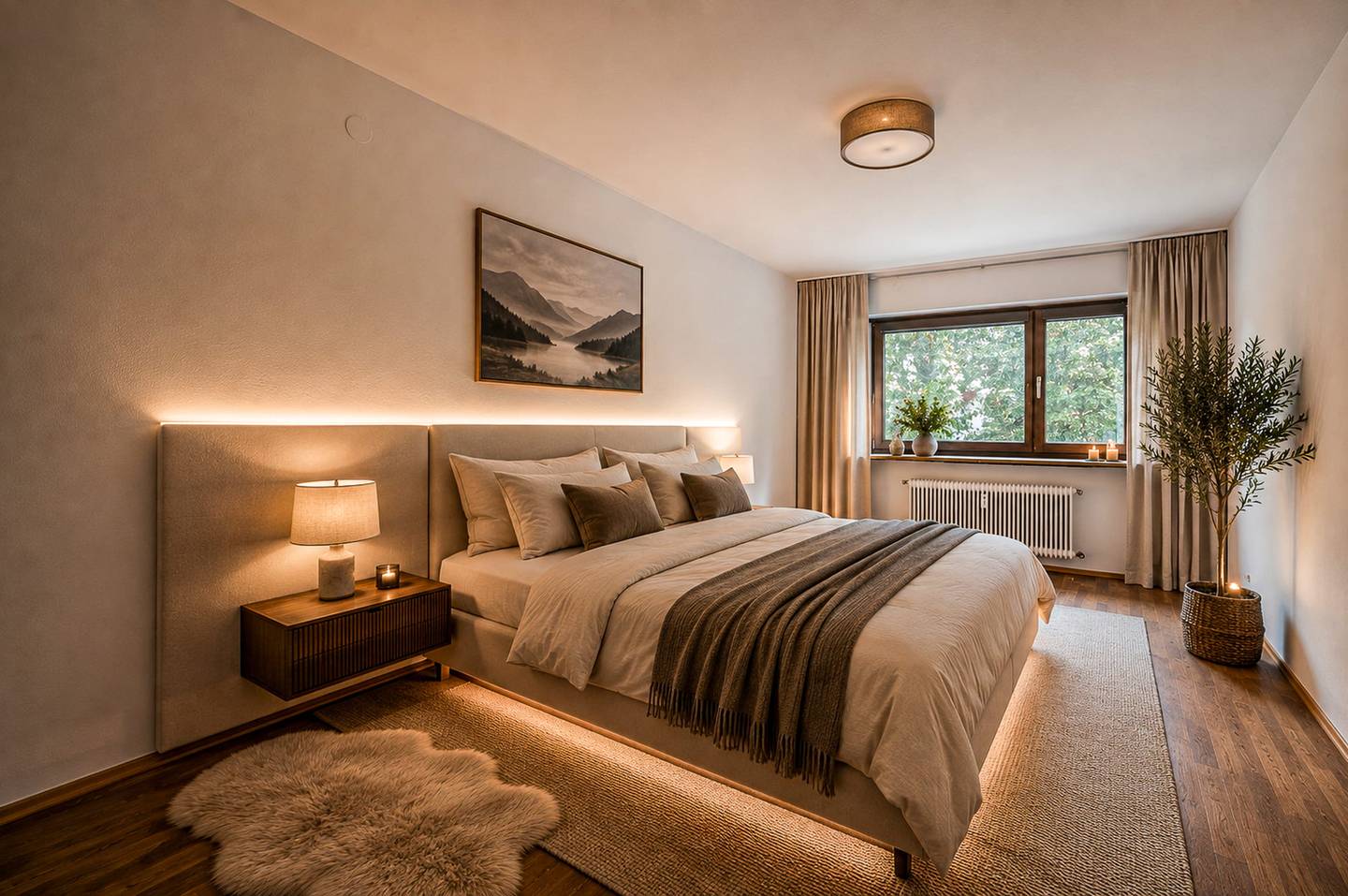 Wohnung mit Balkon und Kirchenblick in zentraler Lage