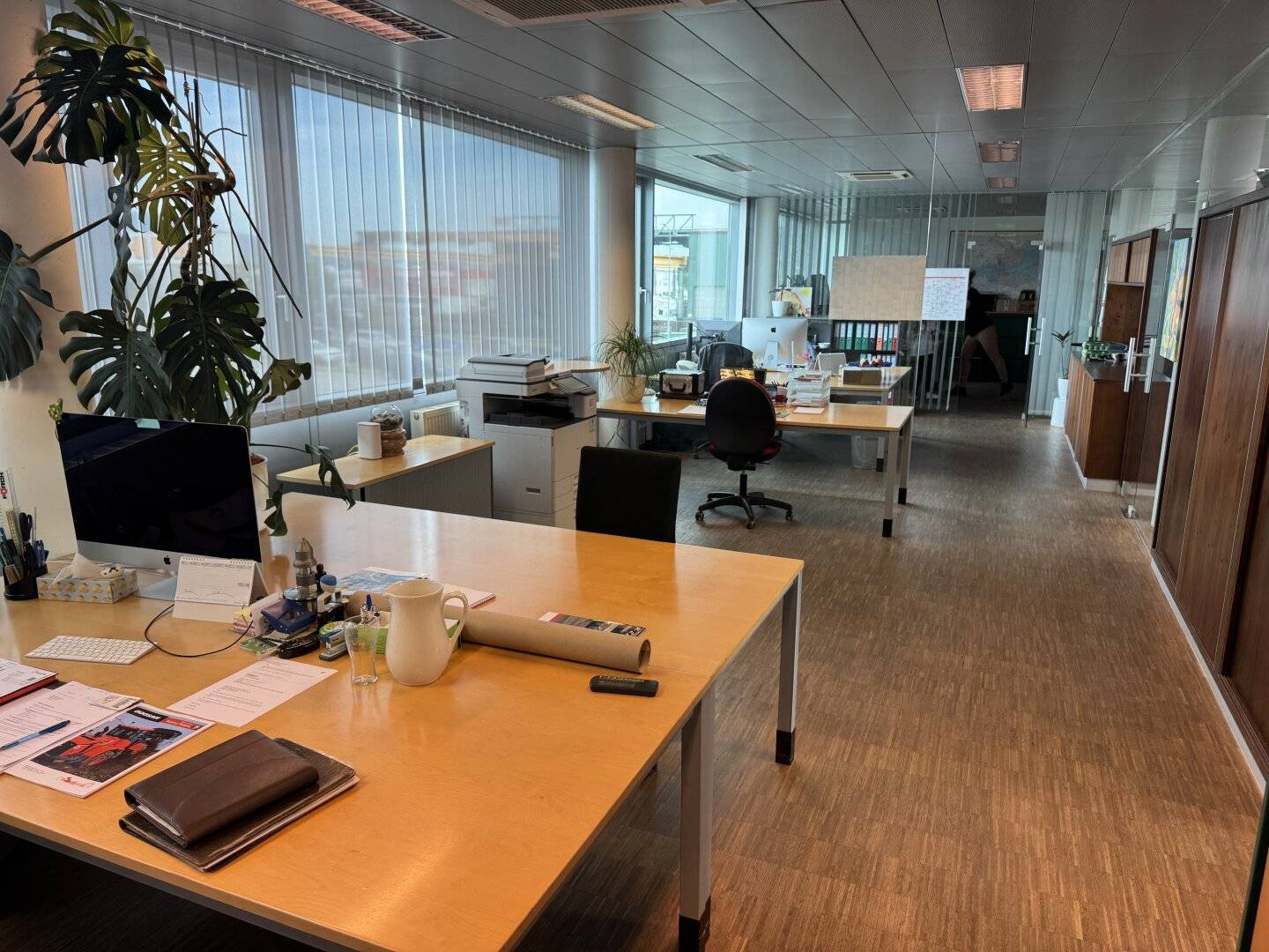 Office location with petrol station and generous open spaces