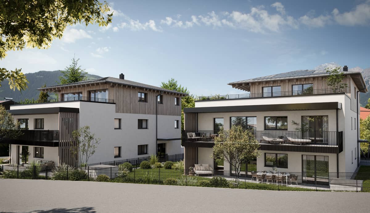 Ground floor apartment with garden and mountain view