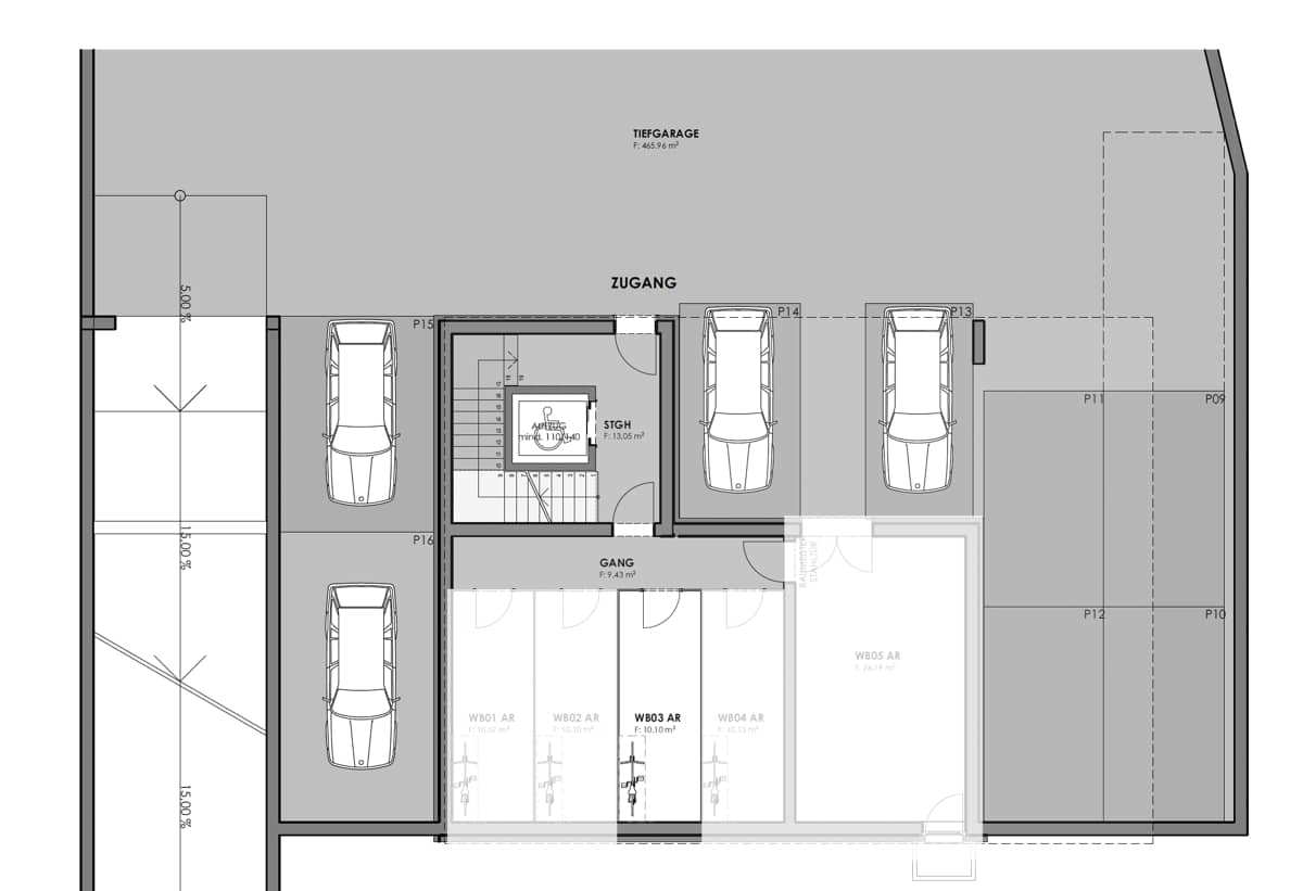 Ground floor apartment with terrace and garden view