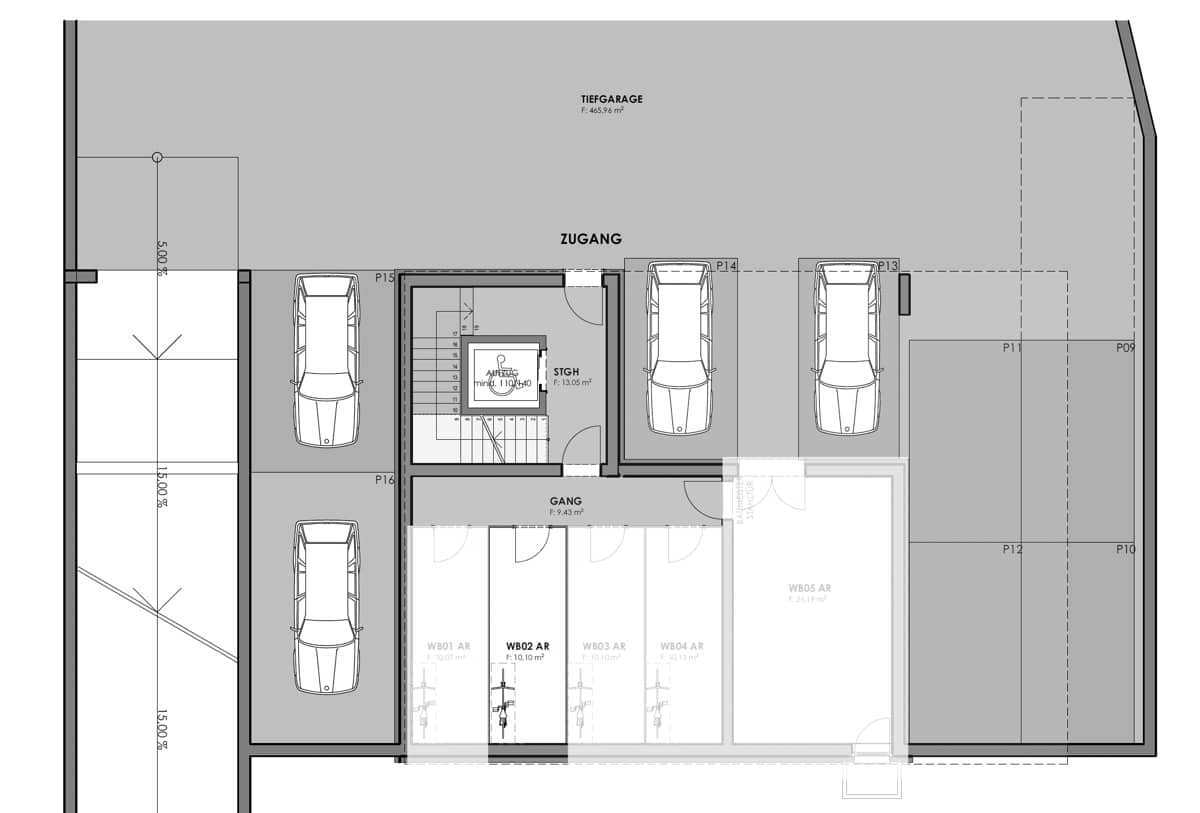 Ground floor apartment with garden and mountain view