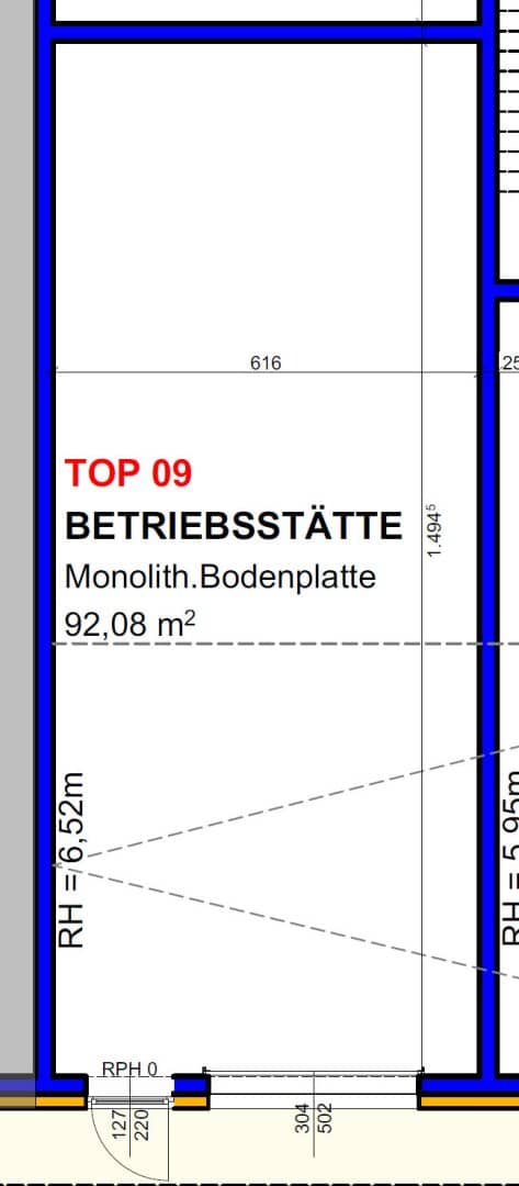 Warehouse space with 6.5 meter height and district heating