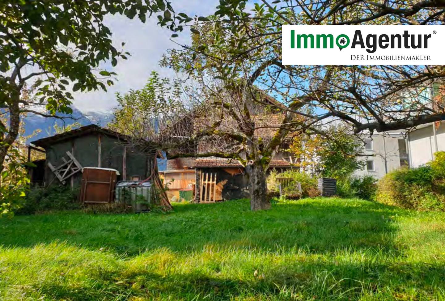 Grundstück mit Garten und Bergblick in Bludenz