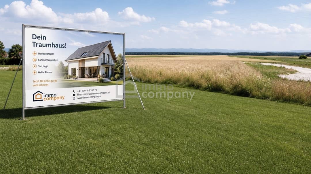 Baugrundstück mit Blick ins Grüne in Weikersdorf