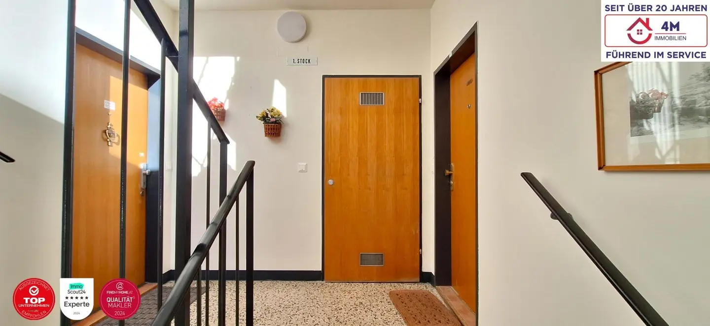 Durchdachte 3-Zimmer-Wohnung mit Loggia in ruhiger Wohnlage