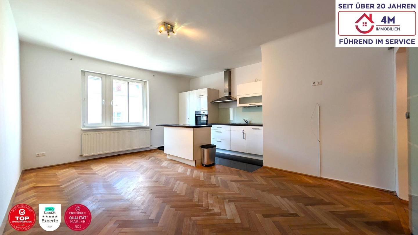Gepflegte 3 Zimmer Wohnung mit Wohnküche in Döbling