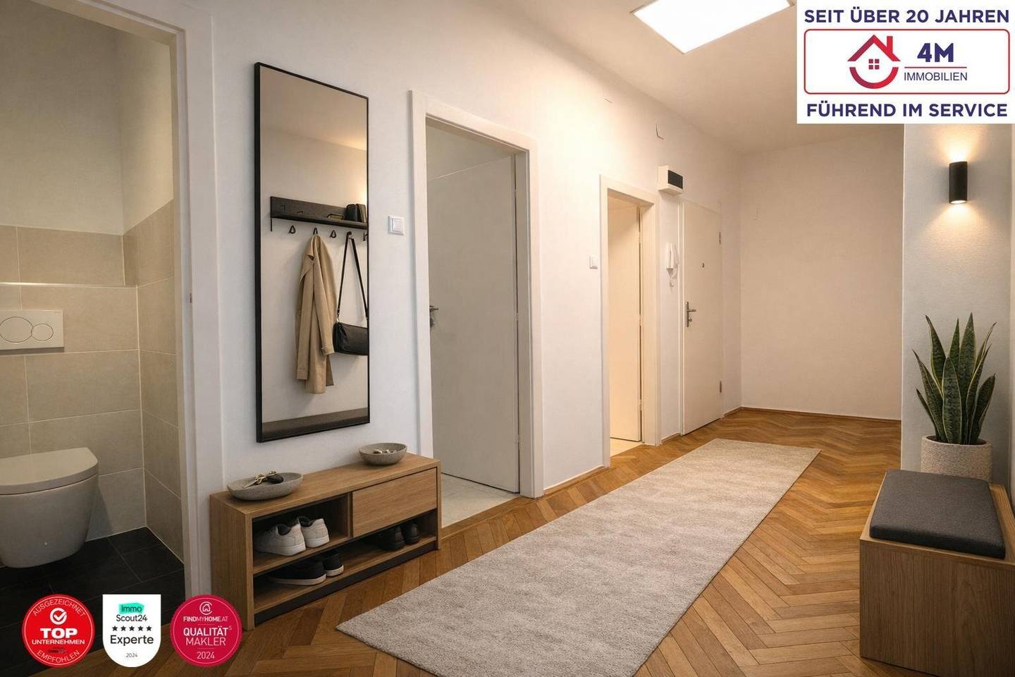 Gepflegte 3 Zimmer Wohnung mit Wohnküche in Döbling