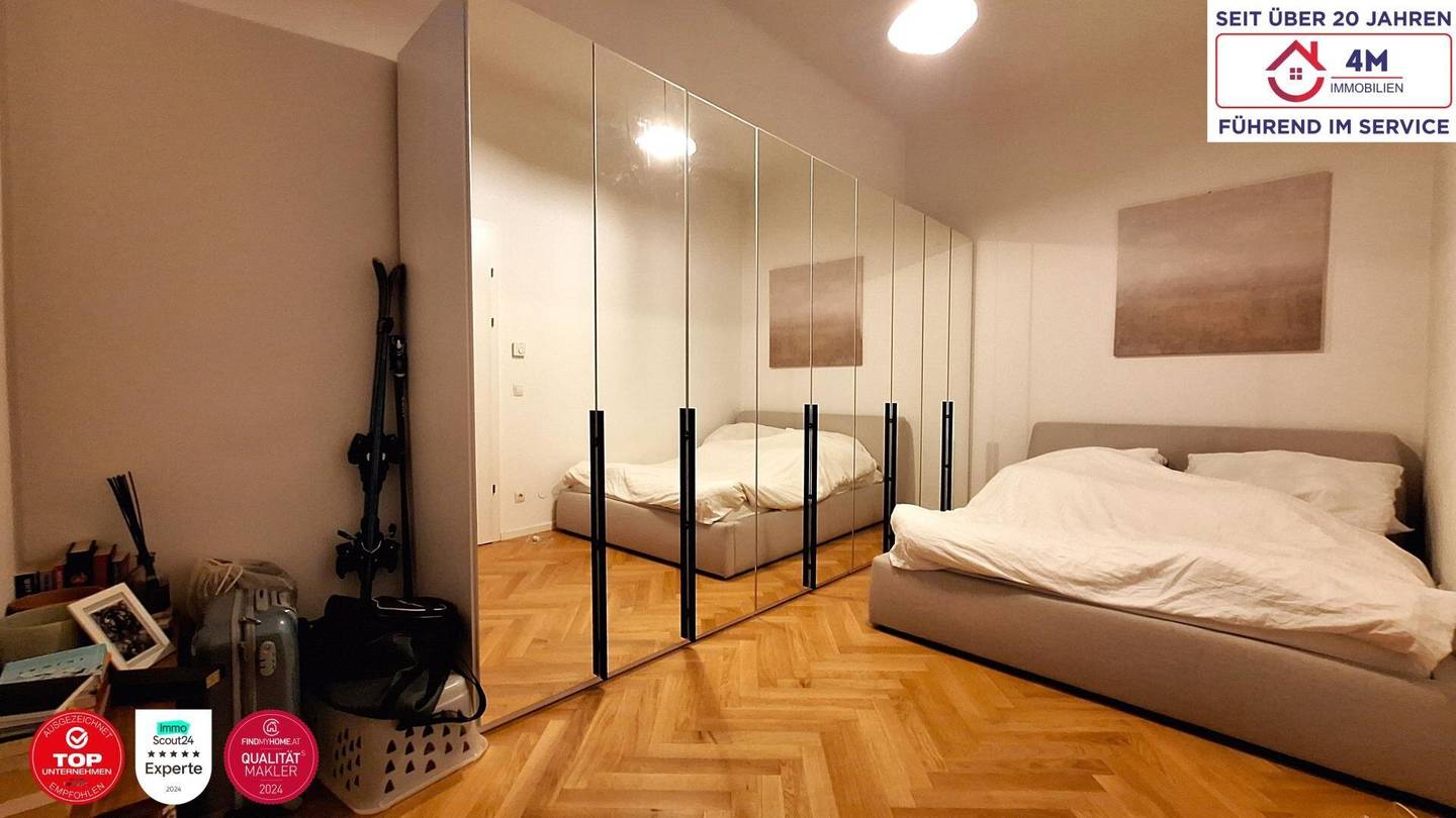 Renovated Altbau Apartment with Balcony and Herringbone Parquet