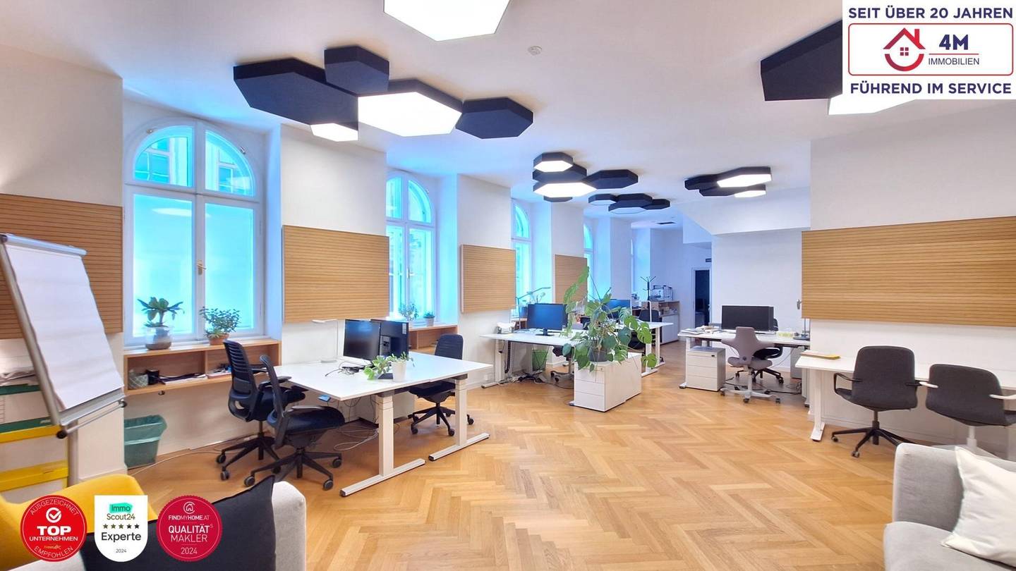 Generalsaniertes Büro mit Innenhof in Mariahilf