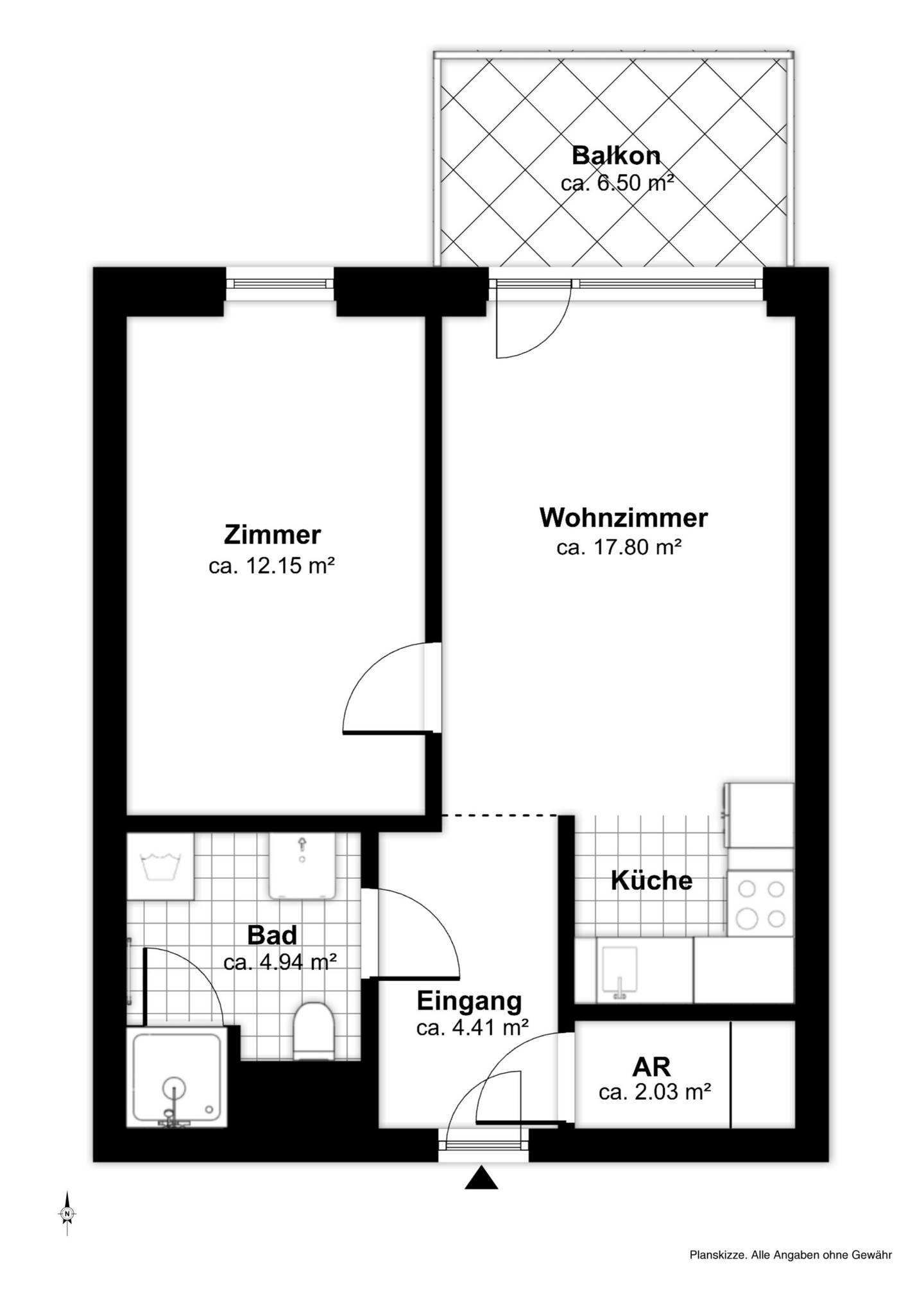 Neubauwohnung mit Balkon und Tiefgarage