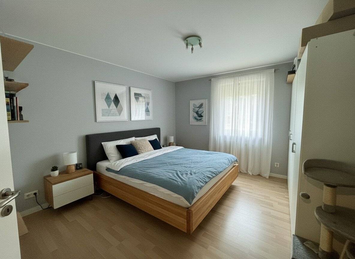 Erdgeschosswohnung mit Loggia in Seenähe