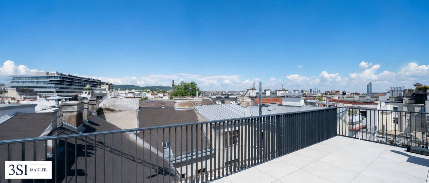 Penthouse mit großer Dachterrasse im Servitenviertel