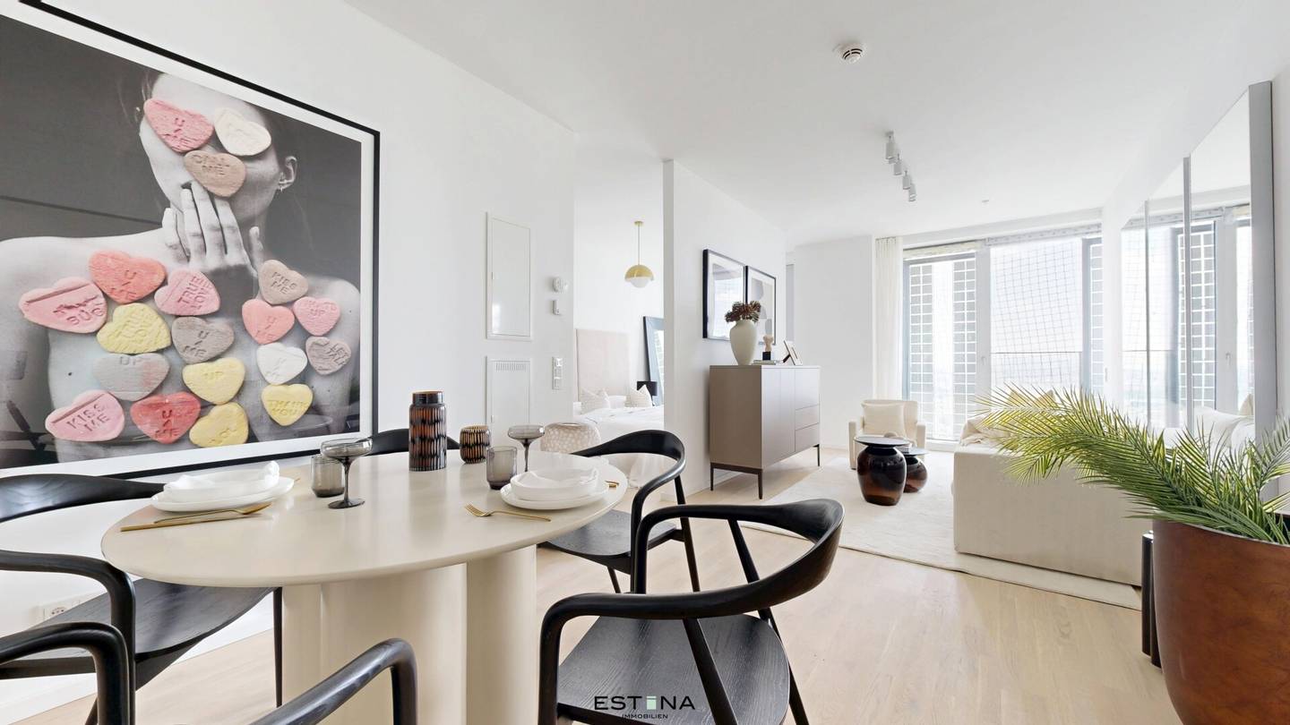 Neubauwohnung mit umlaufender Loggia und Panoramablick
