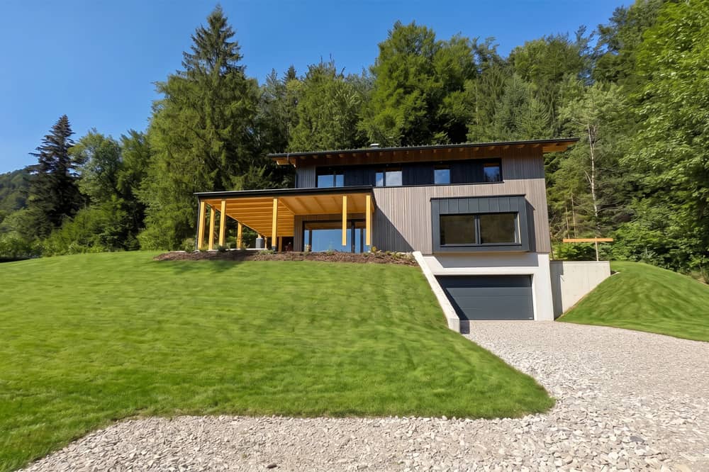 Individuelles Einfamilienhaus mit Garten und Terrassen in der Fuschlseeregion