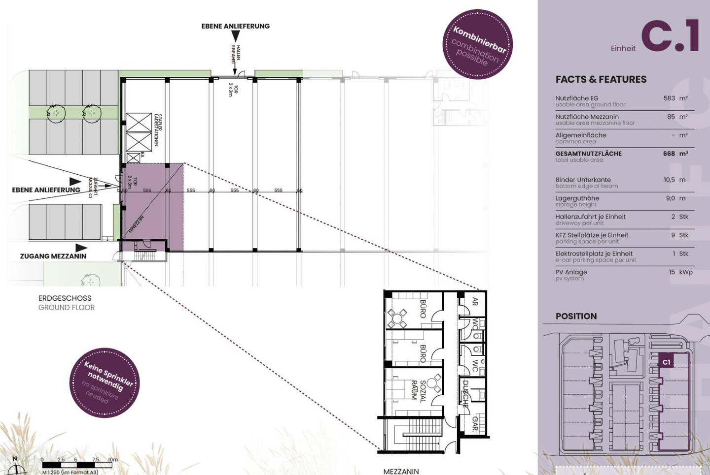 Commercial Park with Hall and Office in Neusiedl am See
