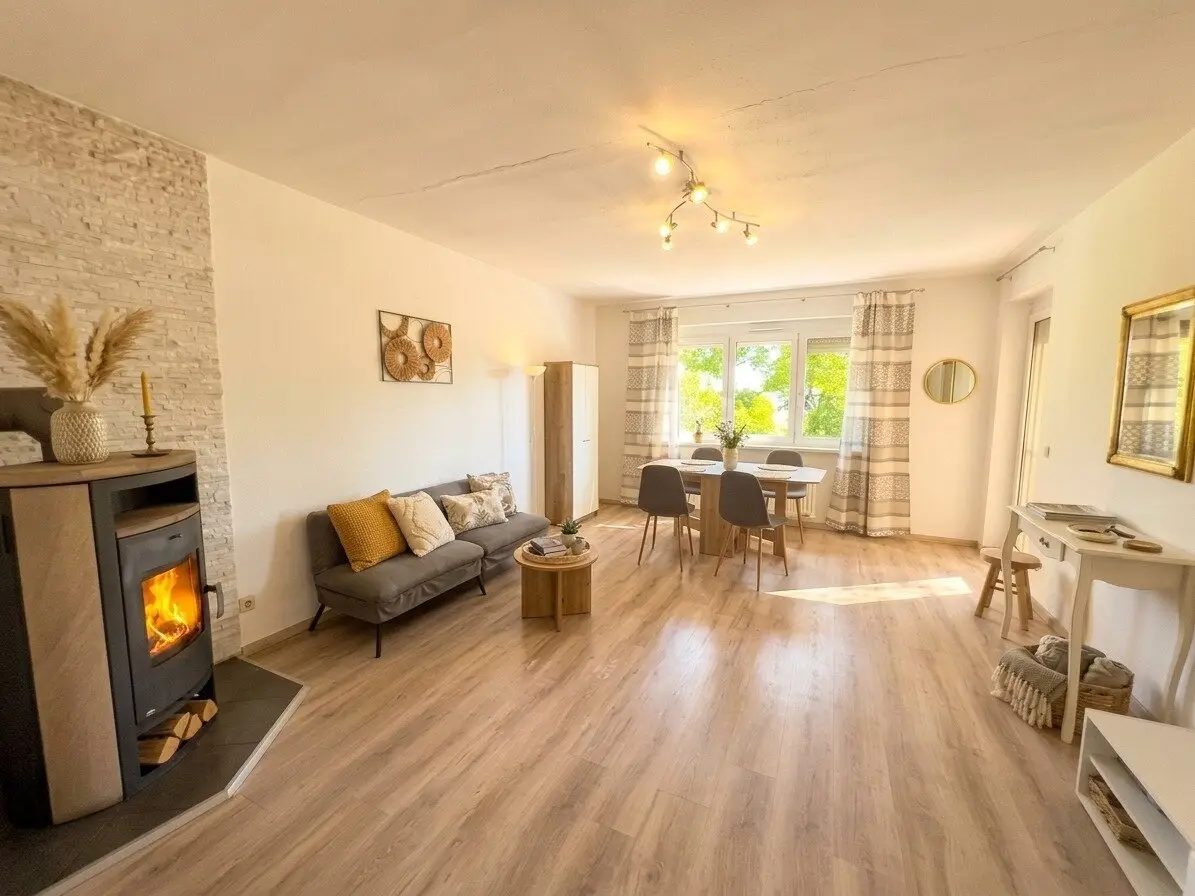 Ground floor apartment with loggia and Swedish stove in central quiet location