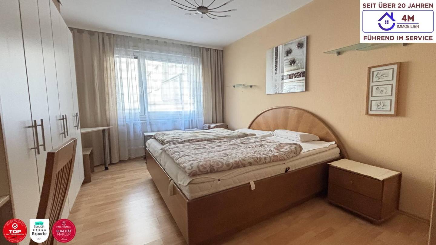 Neubauwohnung mit Loggia und Möblierung in zentraler Lage