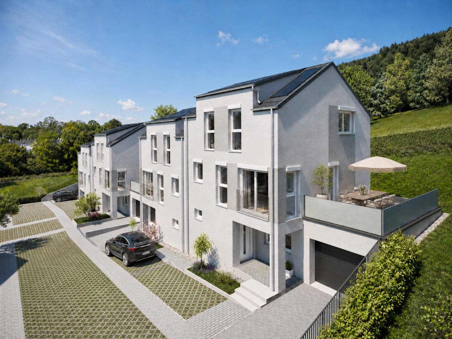 Wohnen mit Wienerwaldblick - Exklusive Doppelhäuser mit Eigengarten, Keller & Garage