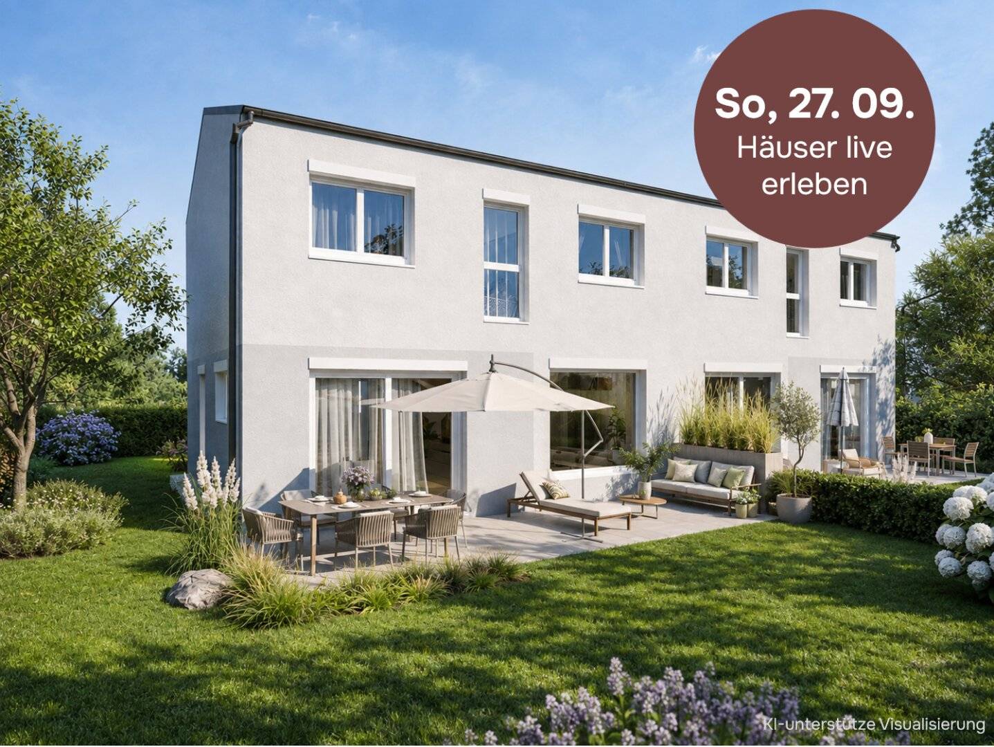 Premium Semi-Detached Houses in Bad Vöslau | Solid Brick Construction & PV System | Garden & Parking