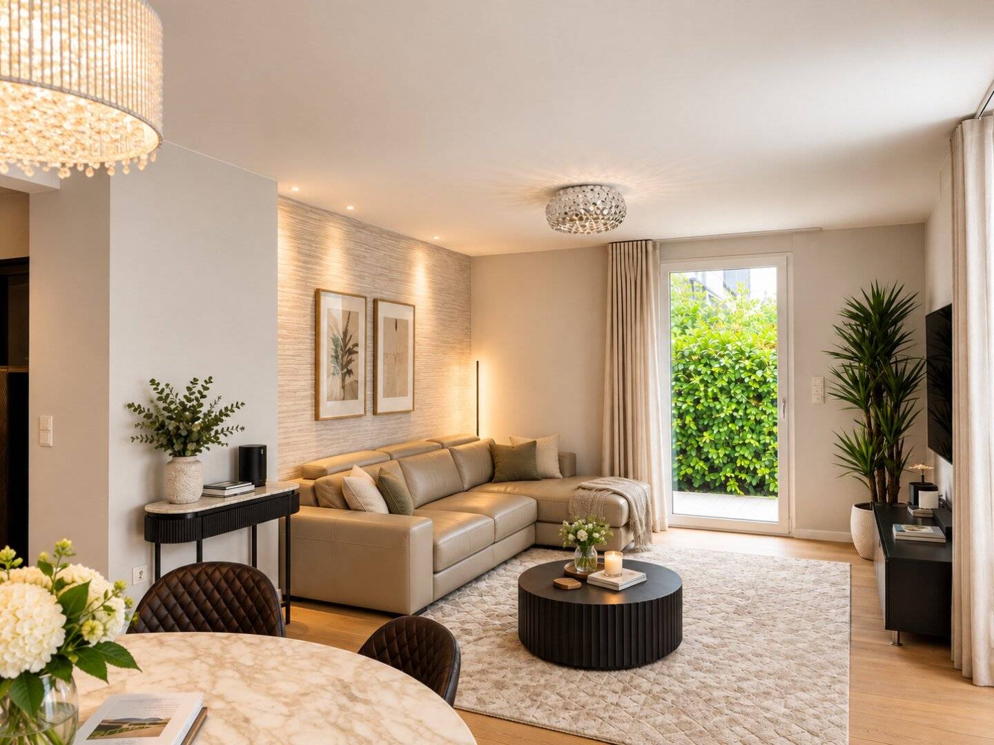 New Build Apartment with Pool Terrace and Garden