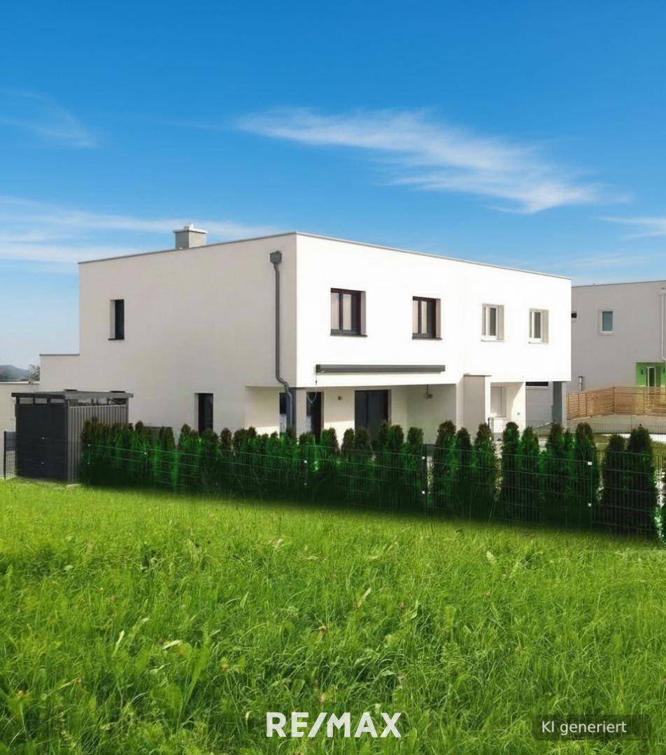 Neubau Doppelhaushälfte mit Wärmepumpe und Garten am Attersee