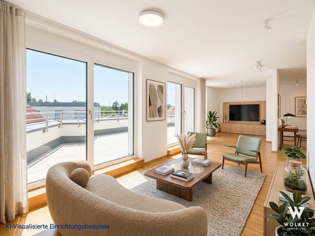 Dachgeschosswohnung mit Balkon und Terrasse in Wolkersdorf