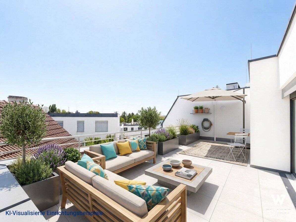 Dachgeschosswohnung mit Balkon und Terrasse in Wolkersdorf