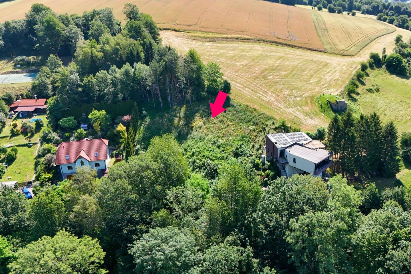 Baugrundstück mit Grünblick am Ortsrand