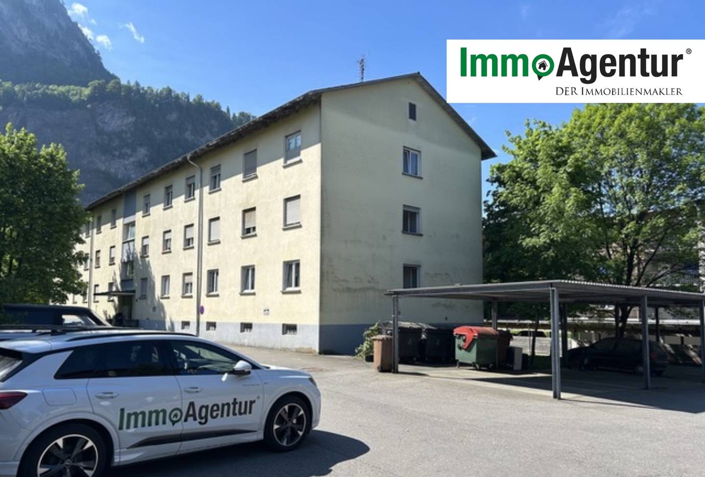 Modernized 2-Room Apartment with Carport in Dornbirn