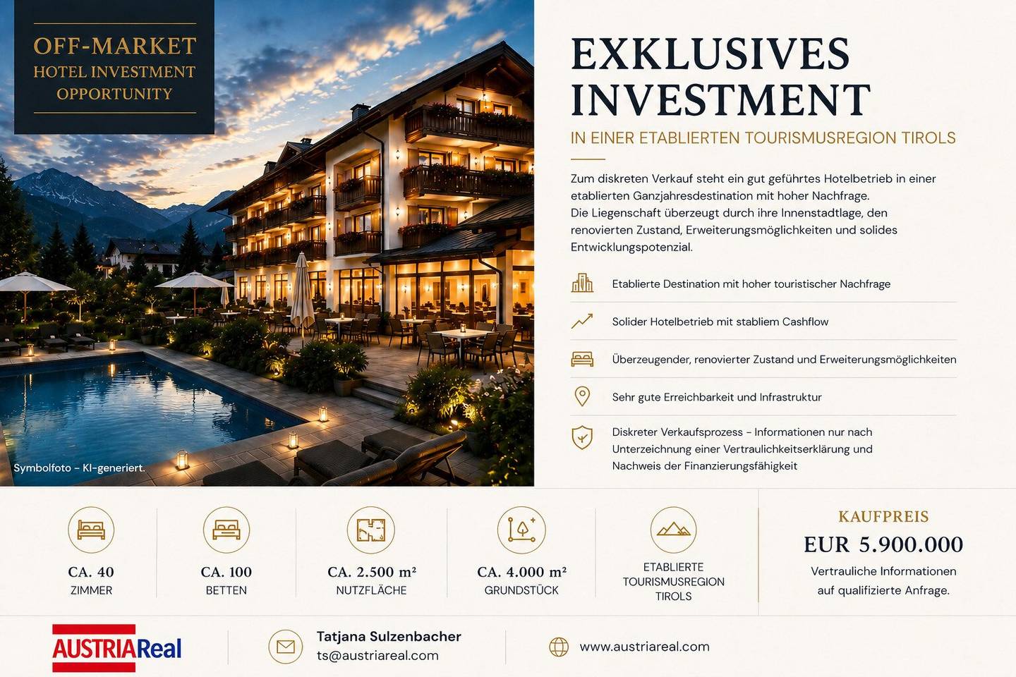 Renoviertes 4 Sterne Hotel mit Restaurant und Wellness in Tirol