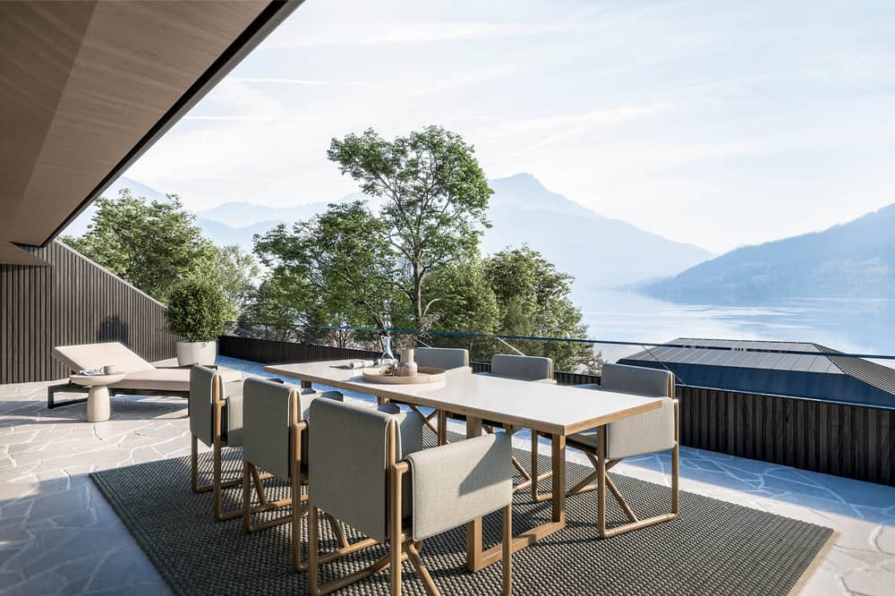 Terrace Apartment with Private Lake Access