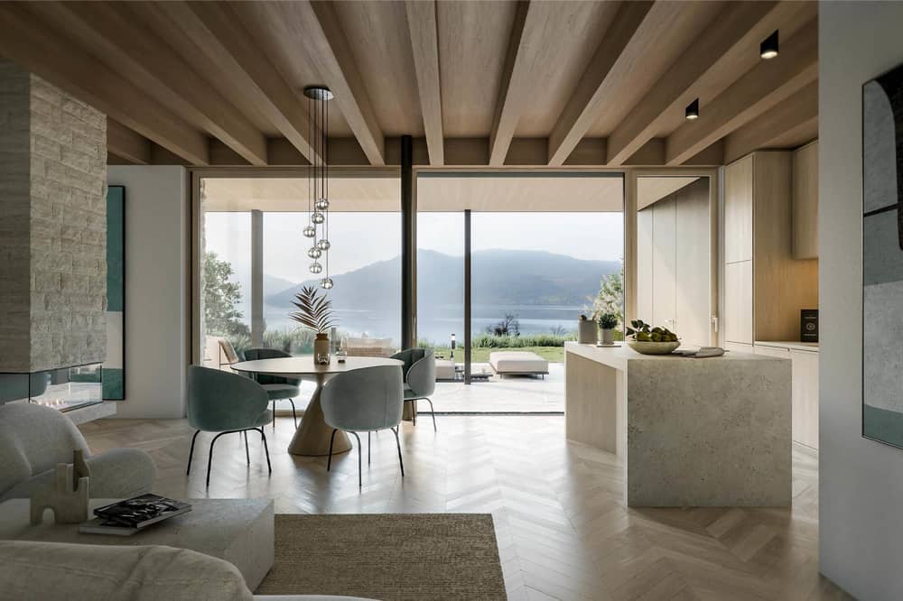 Garden apartment with private lake access at Attersee