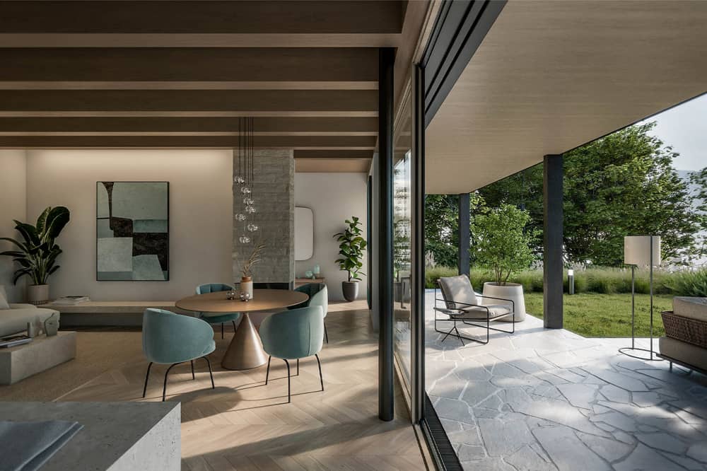 Garden apartment with private lake access at Attersee