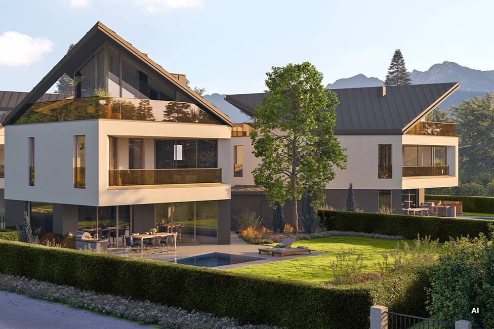 Einfamilienhaus mit Garten und Pool in Anif