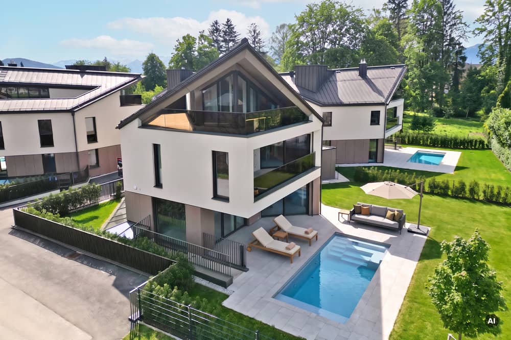 Einfamilienhaus mit Garten und Pool in Anif