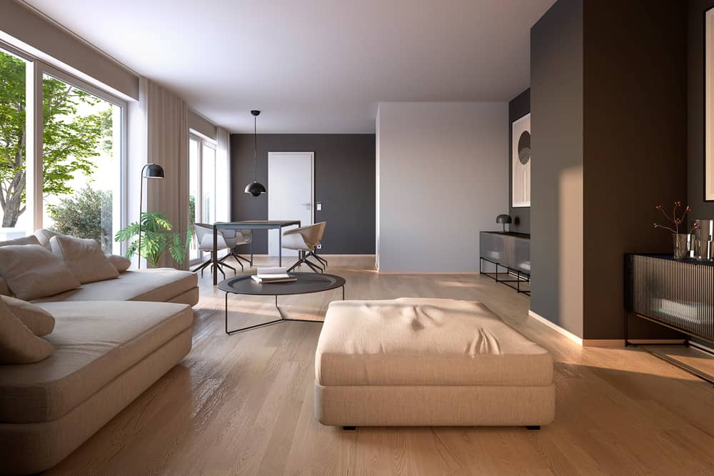 Penthouse with three terraces in Aigen