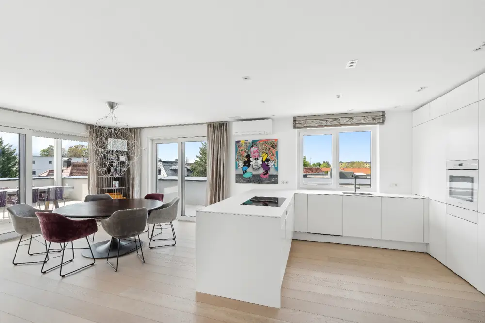 Penthouse with rooftop terrace and 360 degree view