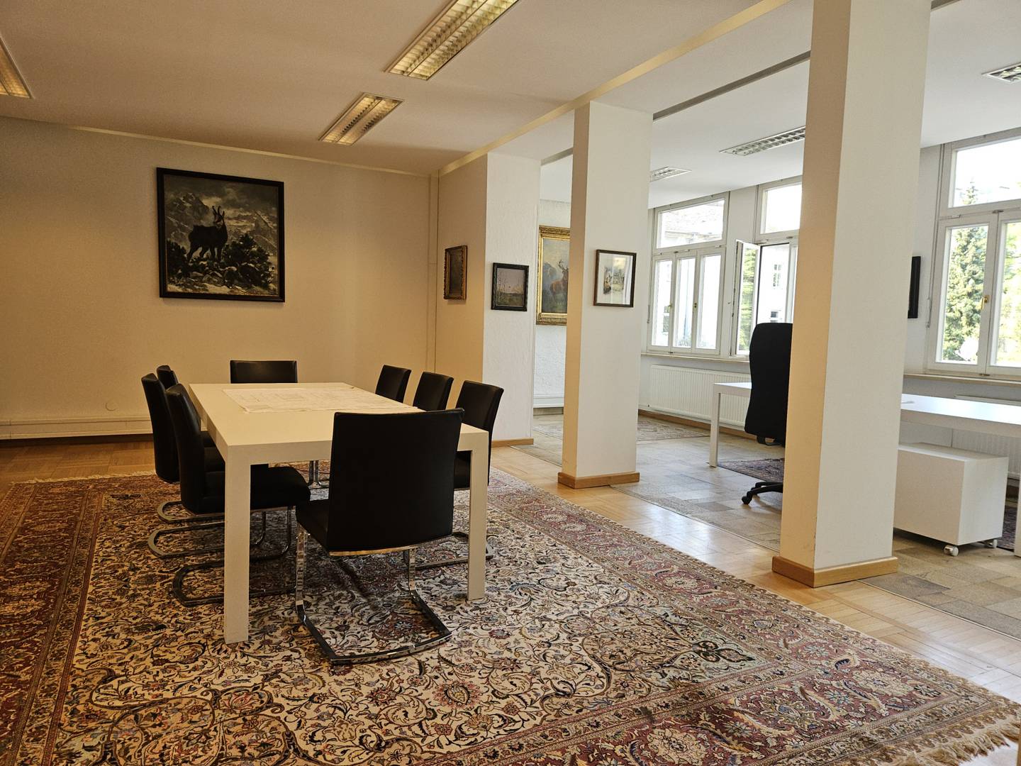 Historic Office with Terrace and Parking near Hessenplatz