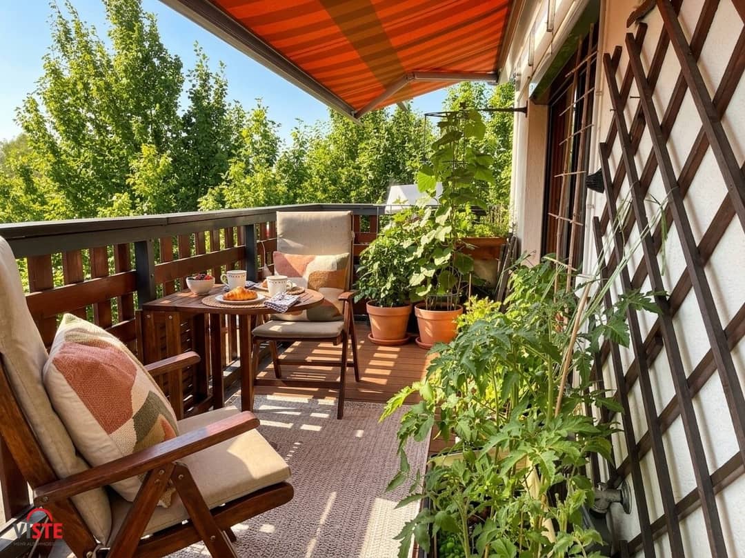 Dachgeschosswohnung mit Balkon Terrasse und Grünblick in Salzburg