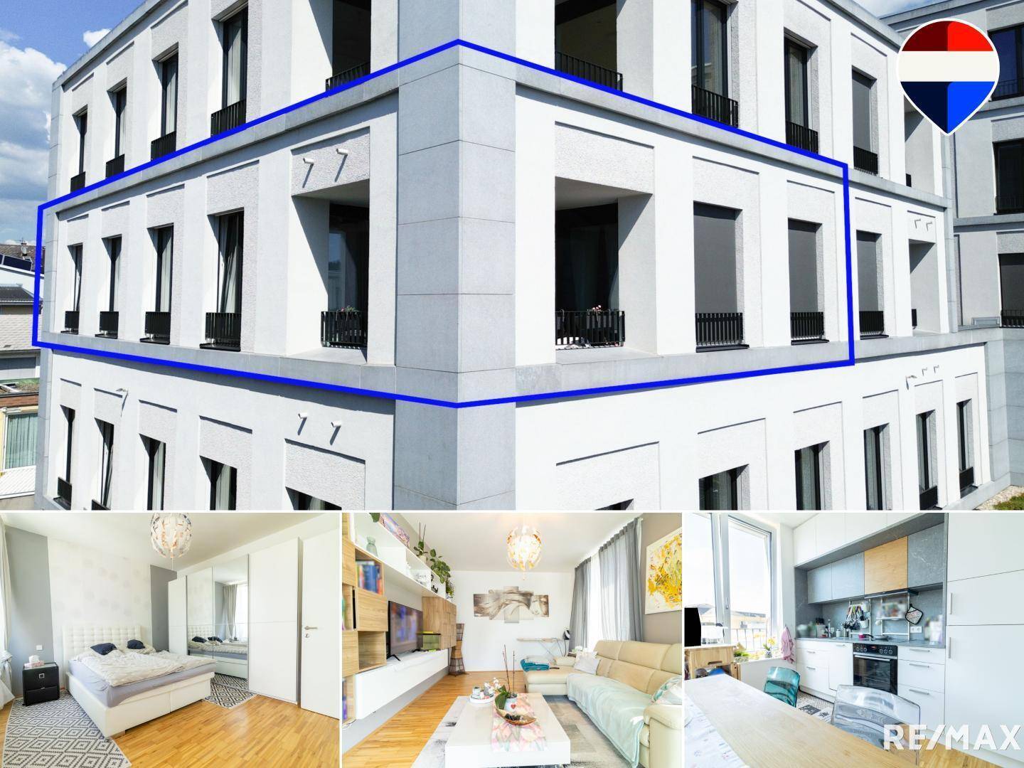 Bright apartment with sunny loggia in the center