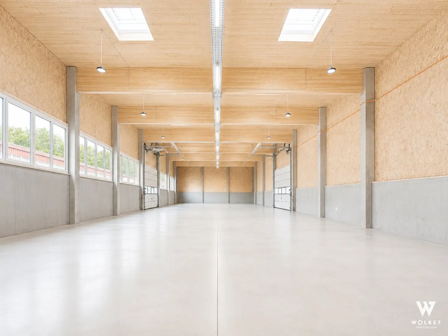 Commercial property with modern hall and office space