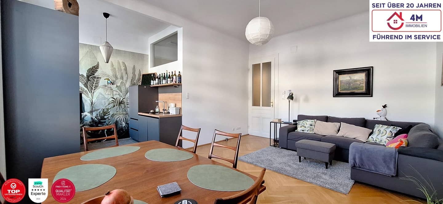 Charmantes Altbau Apartment mit Parkett und Wohnküche