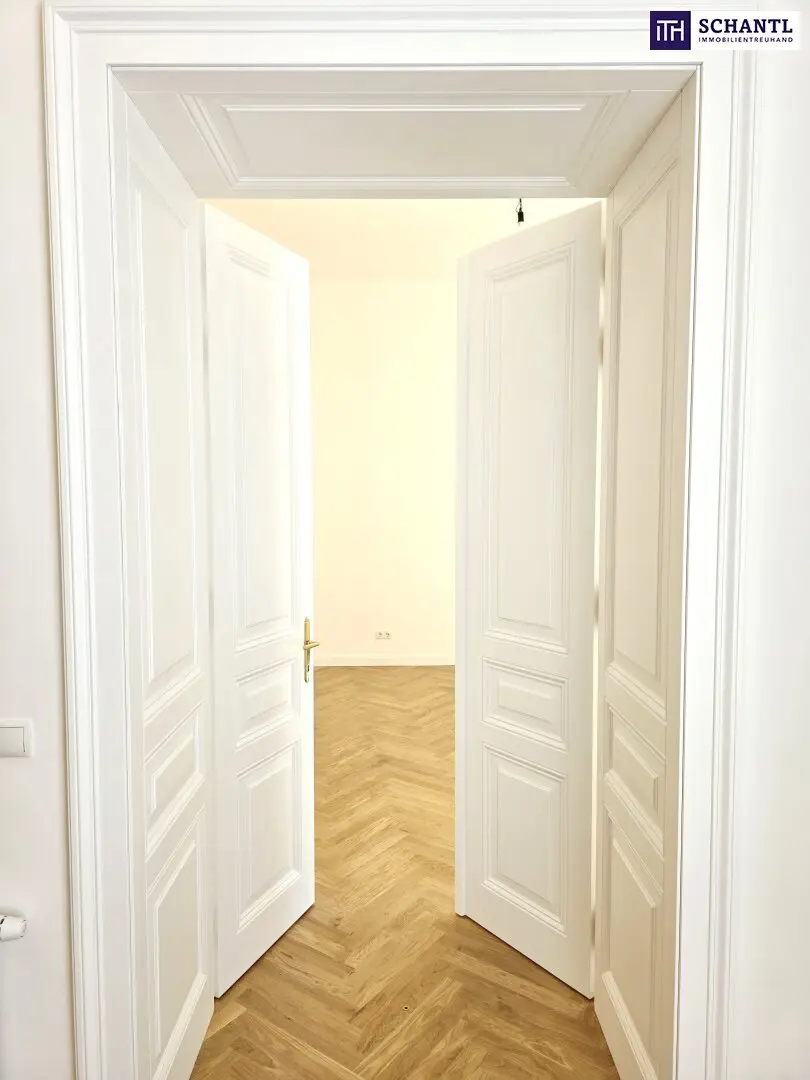 Altbauwohnung mit Flügeltüren und Hoflage nahe der Votivkirche