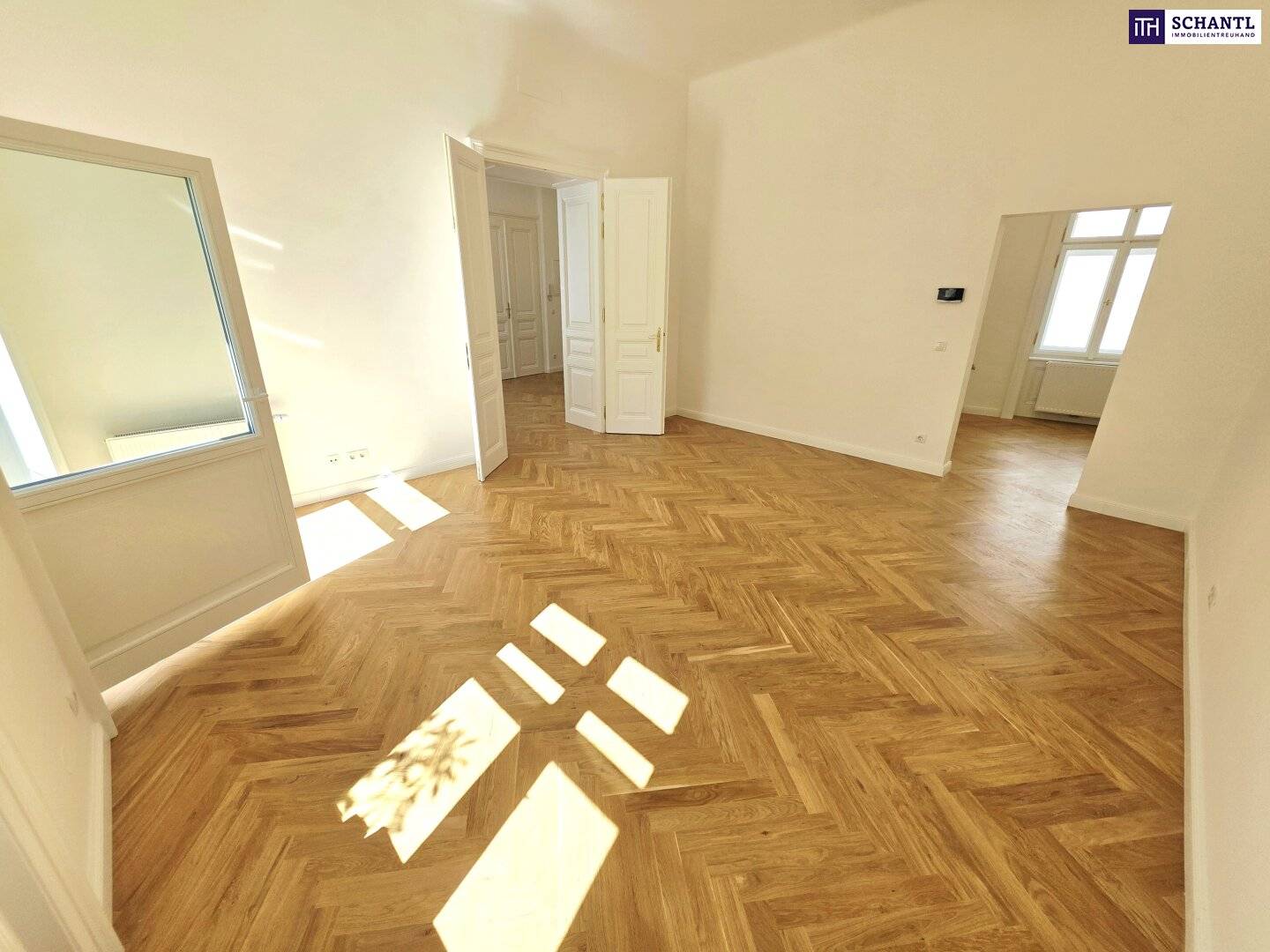 Altbauwohnung mit Flügeltüren und Hoflage nahe der Votivkirche
