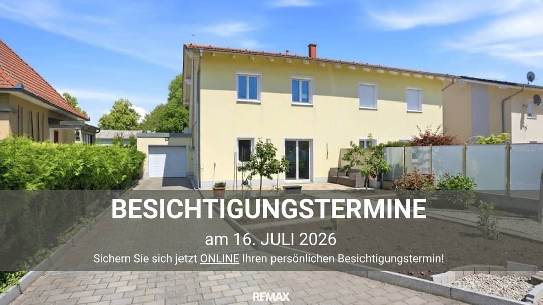 Doppelhaushälfte mit Terrasse und Garage